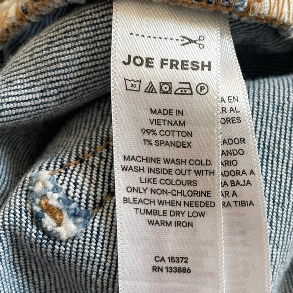 Joe Fresh + High Rise Straight Leg Medium Wash Jeans Denim Womens 16, 28' Inseam - Picture 9 of 16